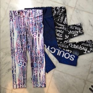 LOT OF 3 SoulCycle leggings EUC